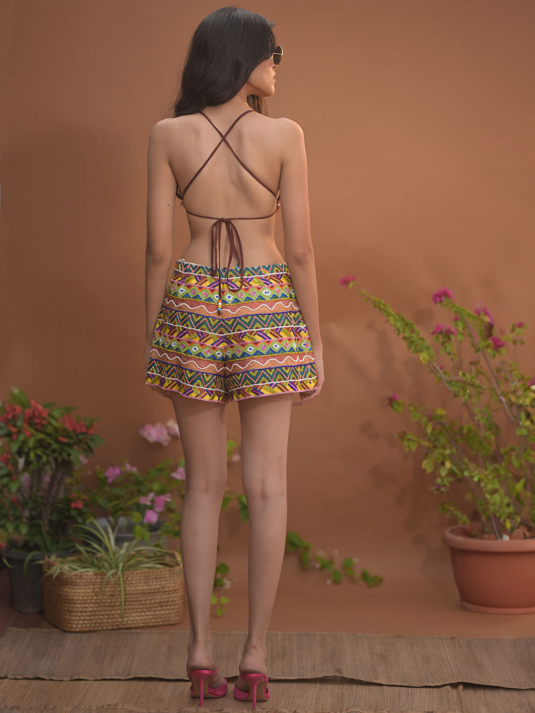 Marrakesh Embroidered Gypsy Shorts
