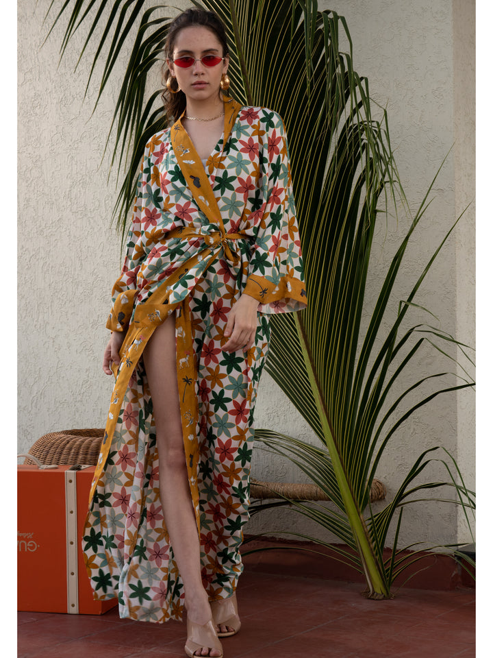 Dahlia Scarf Kimono
