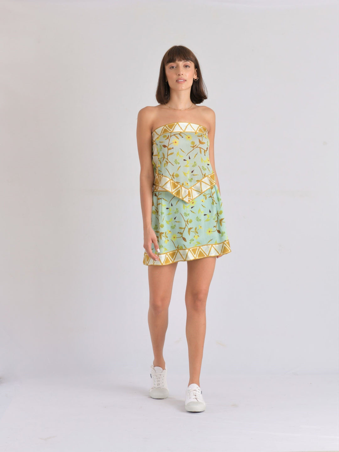 Maui Scarf Bandeau & A-Line Mini Skirt Set