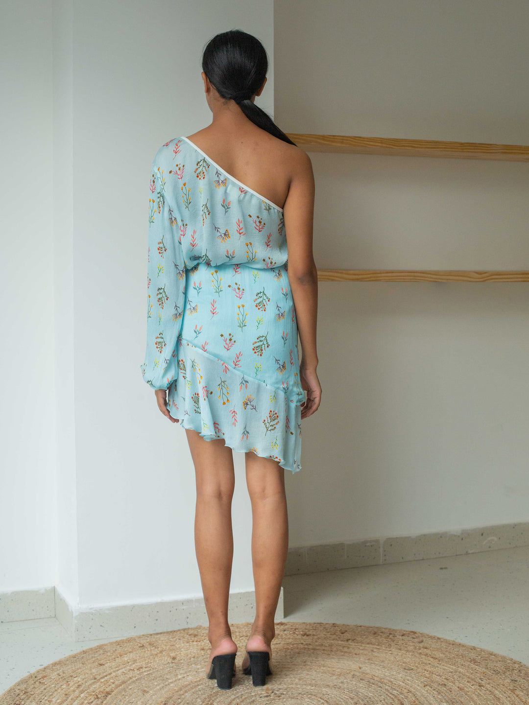 Deniz One Shoulder Top & Asymmetrical Skirt Set