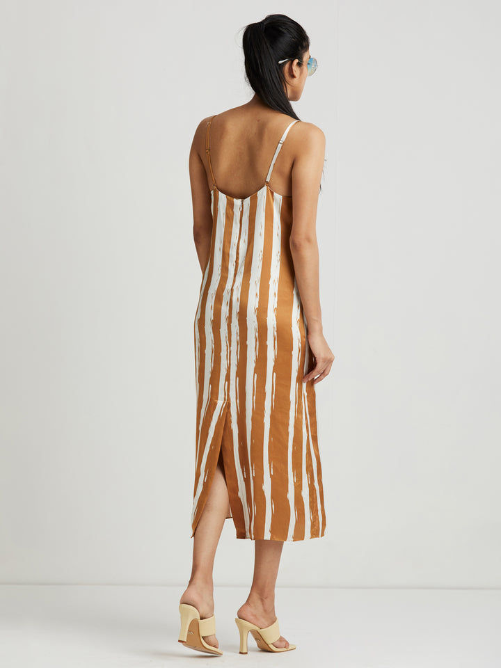 Dilara Striped Midi Dress