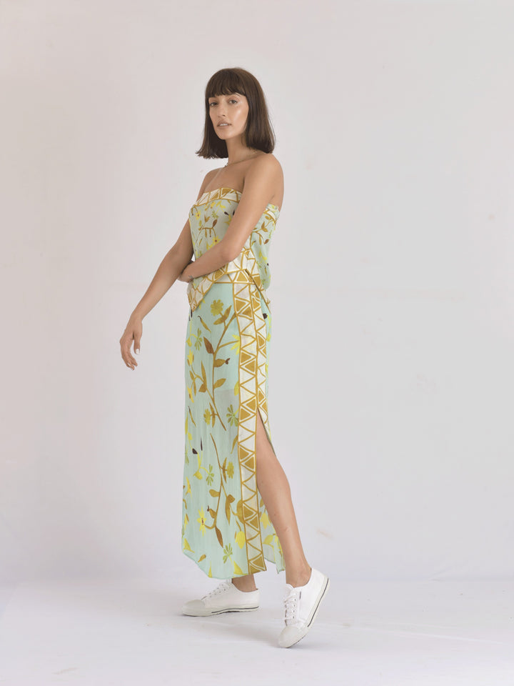 Maui Scarf Bandeau & Scarf Sarong Skirt Set